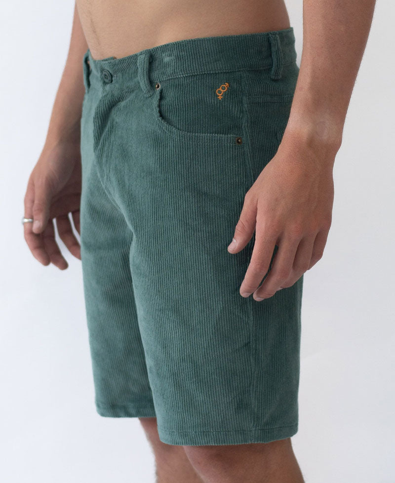 Golden Breed Fletch Cord Walkshort | Fern - Shorts
