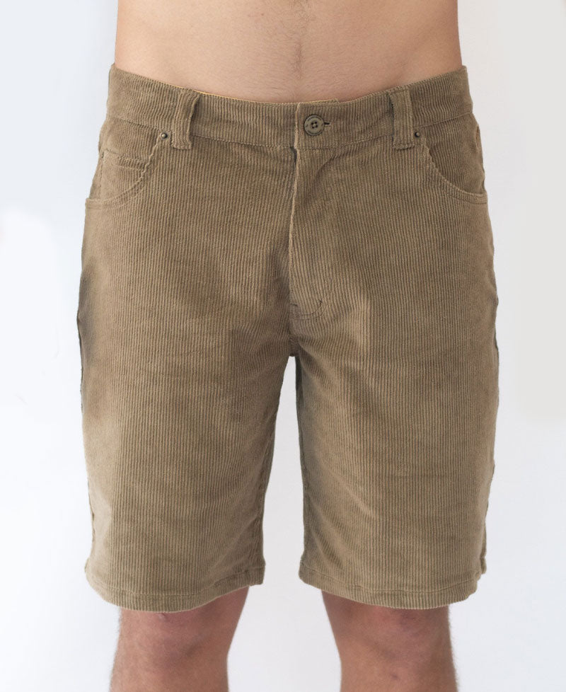 Golden Breed Fletch Cord Walkshort | Taupe - Shorts