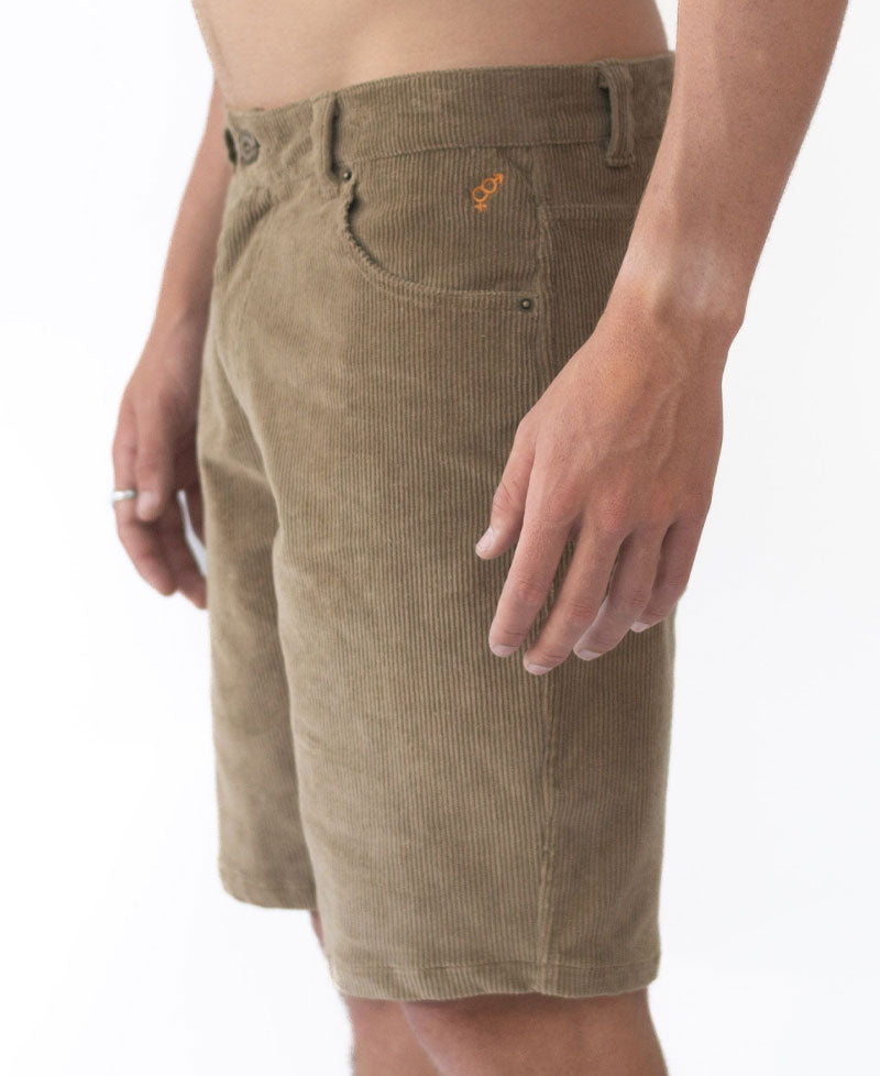 Golden Breed Fletch Cord Walkshort | Taupe - Shorts