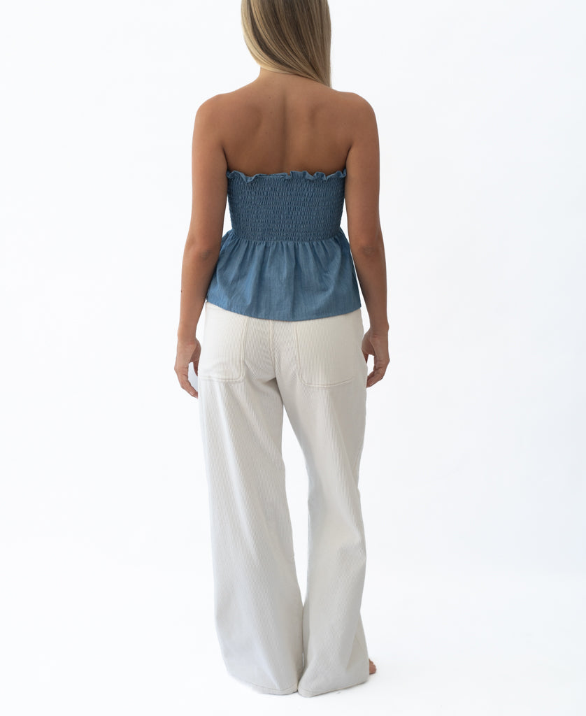 Golden Breed Addi Bandeau | Blue - Tank Tops