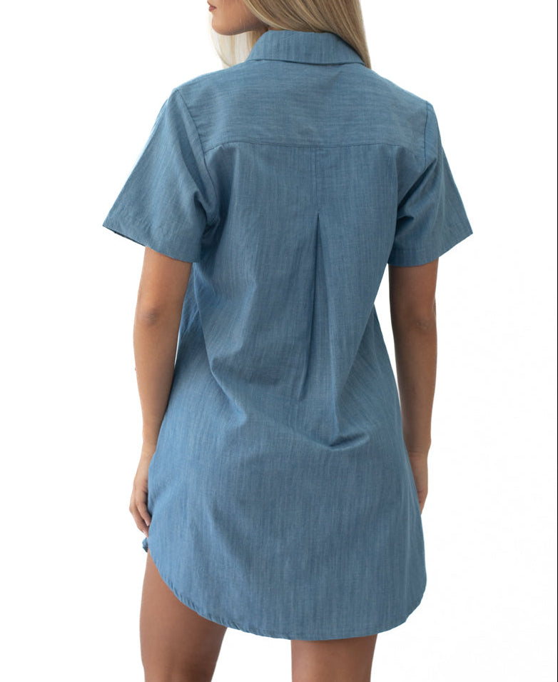 Golden Breed Bella Dress | Blue - Dresses