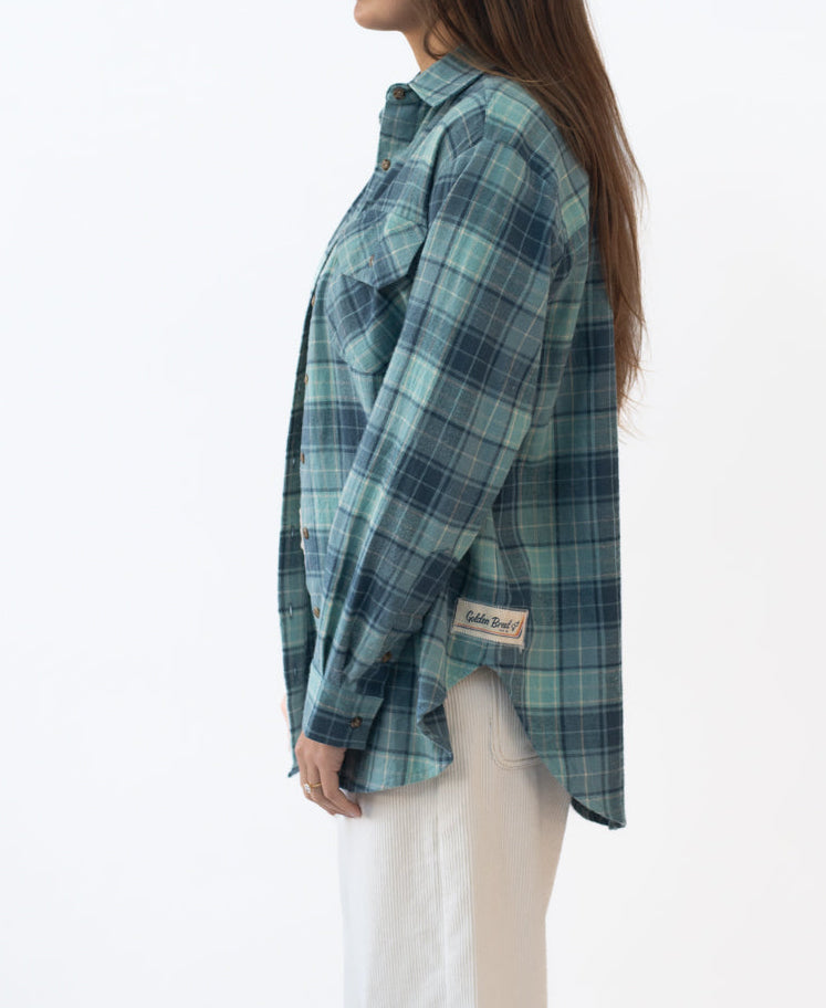 Golden Breed Buddy LS Shirt | Blue Check - Uncategorized
