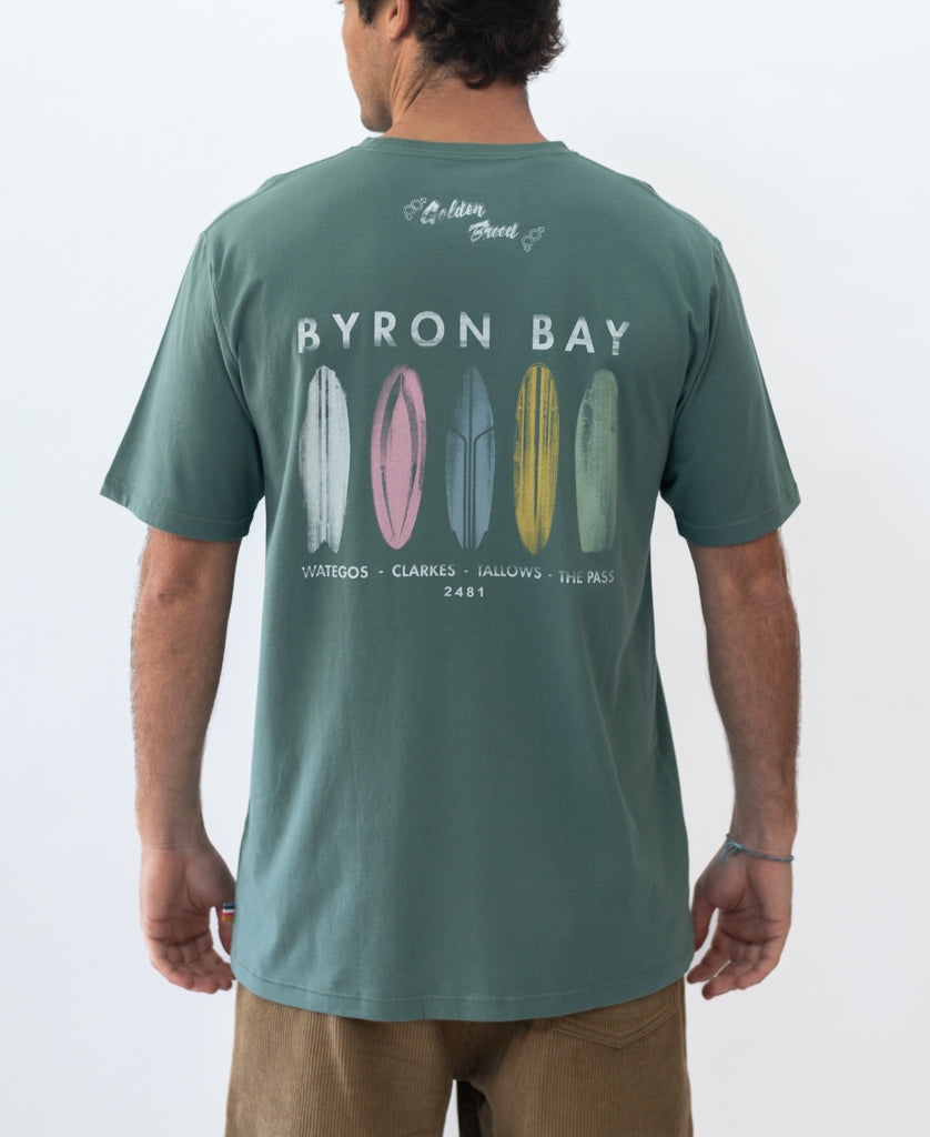 Golden Breed Byron Boards Tee | Fern - T-Shirts
