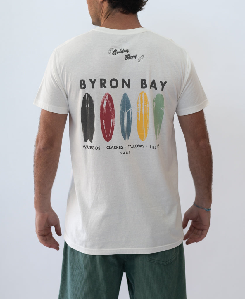 Golden Breed Byron Boards Tee | Off White - T-Shirts