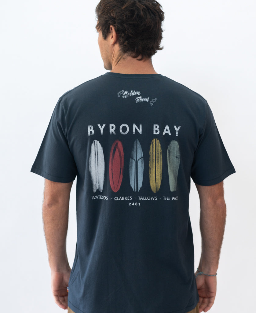 Golden Breed Byron Boards Tee | Navy - T-Shirts