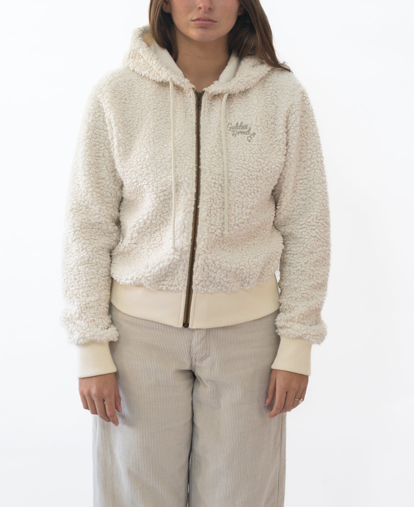Golden Breed Clover Zip Hoodie | Off White - Hoodies