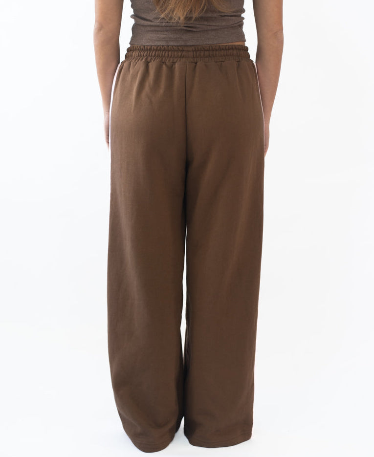 Golden Breed Connie Pant | Espresso/Baby Pink - Trousers