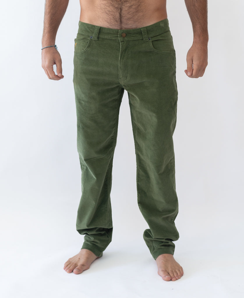 Golden Breed Felix Stretch Cord Pant | Khaki - Trousers