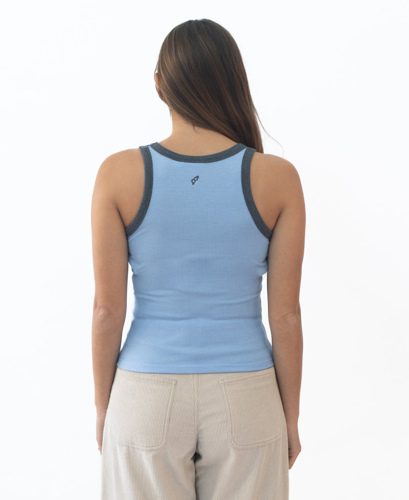 Golden Breed Flick Ringer Tank | Finch/Navy - Tank Tops