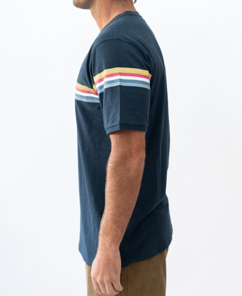 Golden Breed GoJo Ringer Tee | Navy - T-Shirts