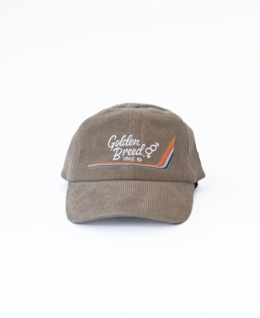 Golden Breed Hancock Cord Cap | Taupe - Baseball Caps