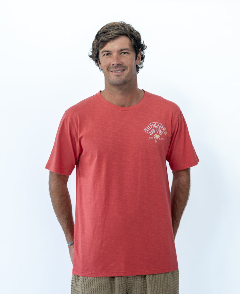 Golden Breed Herring Gen2 Tee | Wash Red - T-Shirts