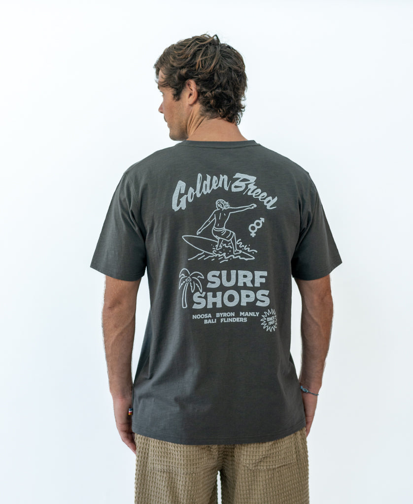 Golden Breed Java Tee | Wash Black - T-Shirts