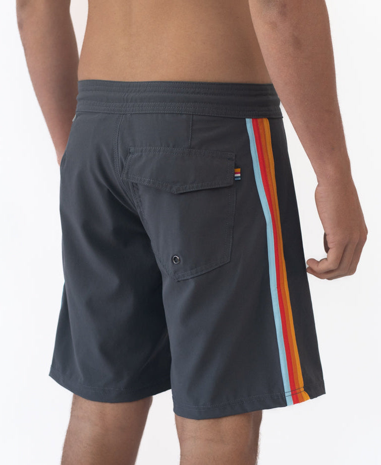 Golden Breed Long Island Boardie | Wash Black - Boardshorts