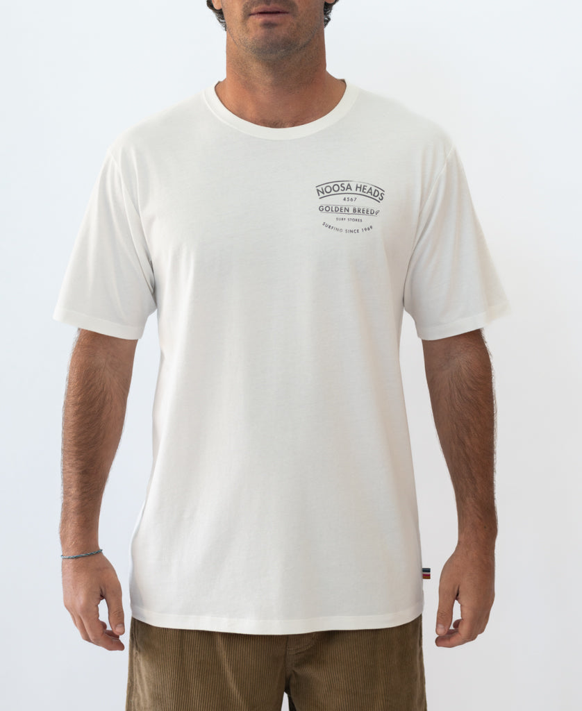 Golden Breed Noosa Boards Tee | Off White - T-Shirts