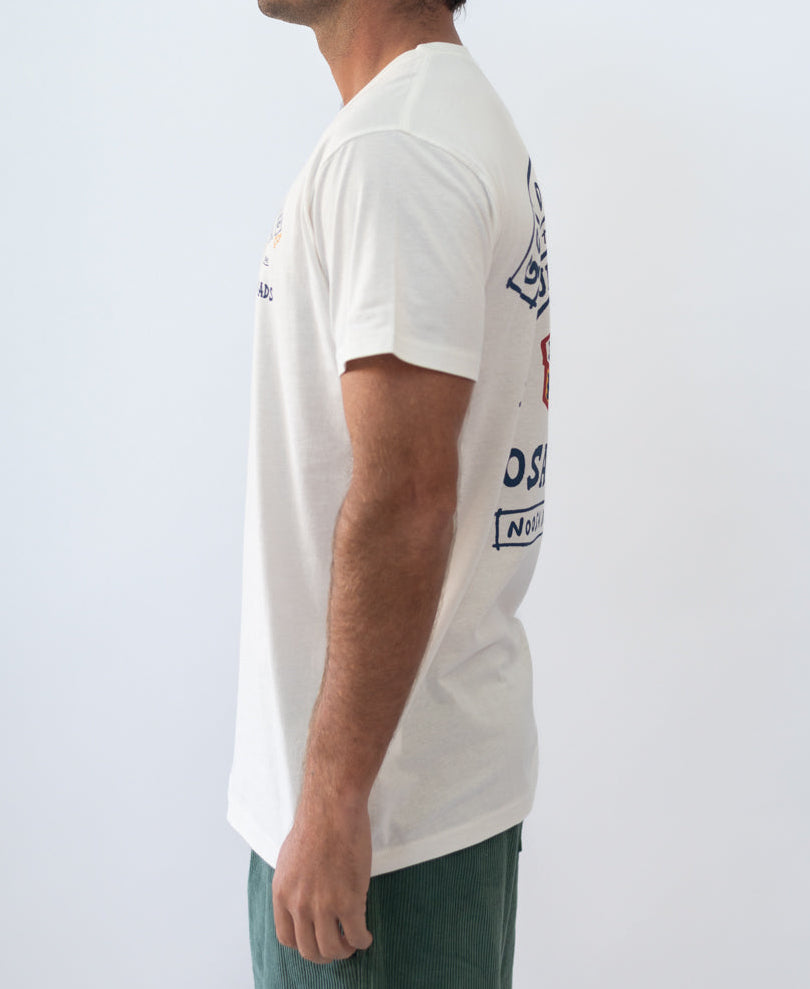 Golden Breed Noosa Herring Tee | Off White - T-Shirts