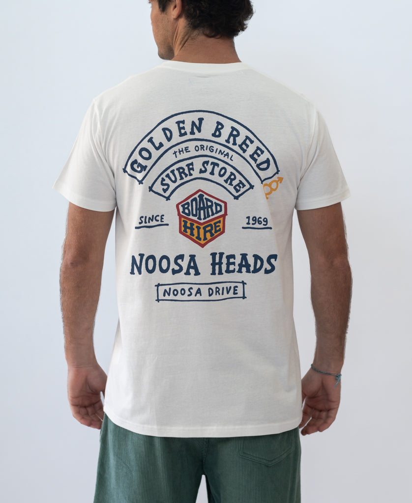 Golden Breed Noosa Herring Tee | Off White - T-Shirts