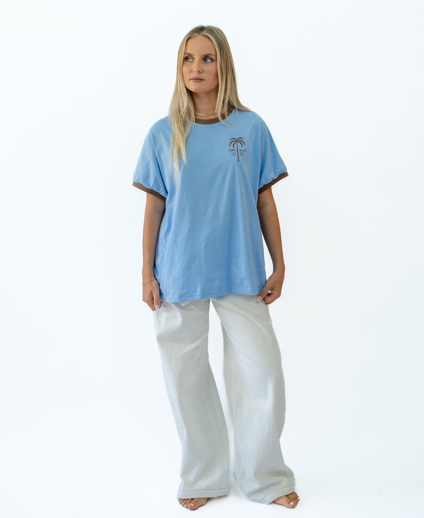 Golden Breed Palm Loco Retro | Finch/Espresso - T-Shirts