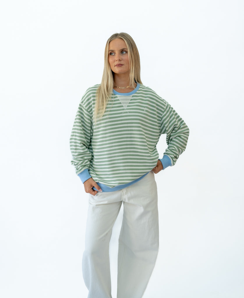 Golden Breed Ralph Stripe Ringer Crew - Sweatshirts