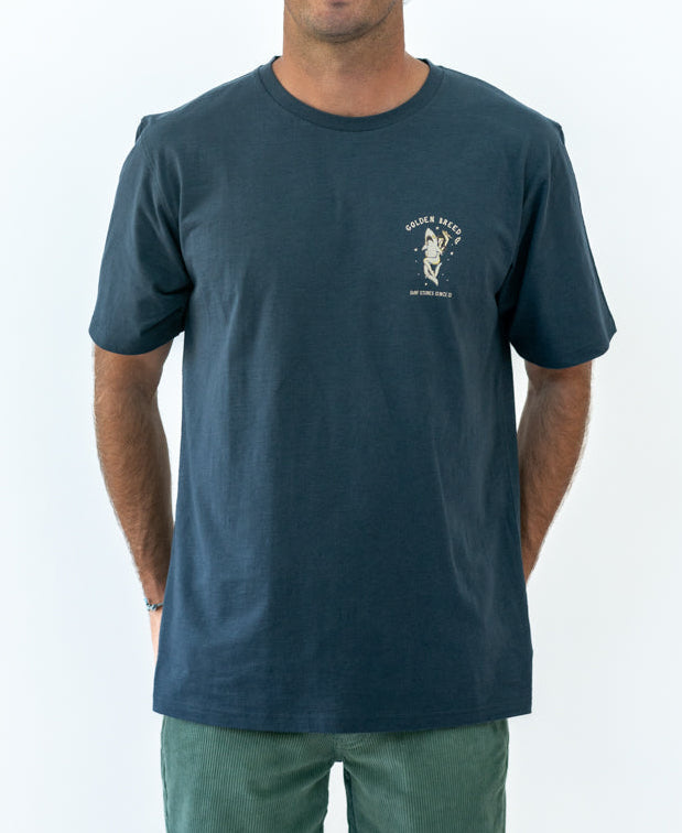 Golden Breed Shark Girl Gen2 Tee | Navy - T-Shirts