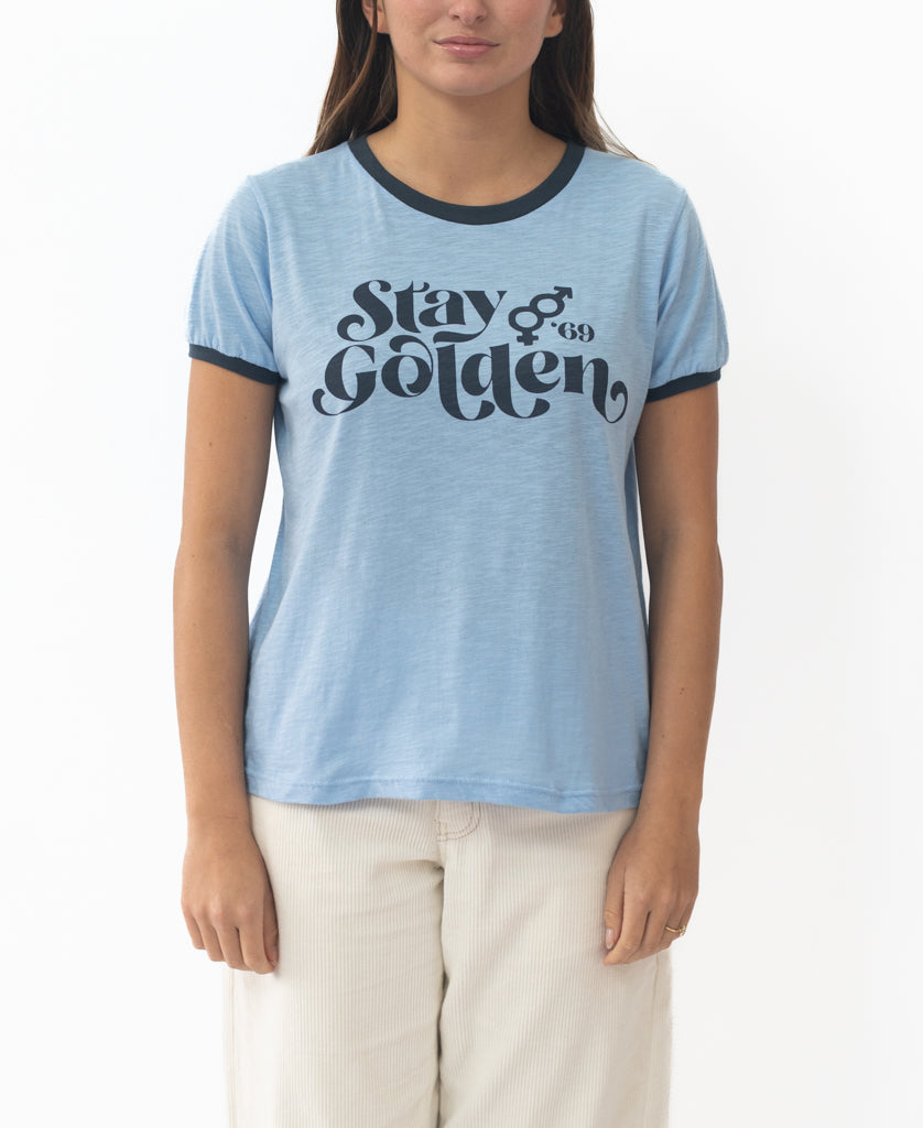 Golden Breed Stay Golden Ringer | Finch/Navy - T-Shirts