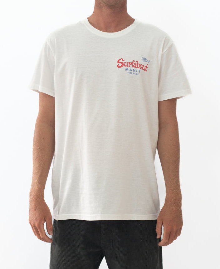 Golden Breed Manly Surfabout Tee | Off White - T-Shirts
