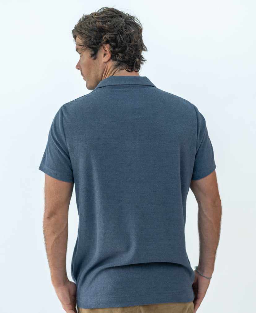 Golden Breed Vintage Polo | Vintage Navy - Polos