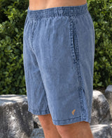 Golden Breed Henry Linen Short | Denim - Shorts