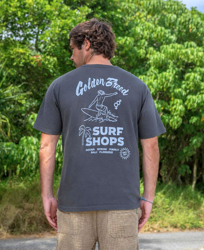 Golden Breed Java Tee | Wash Black - T-Shirts