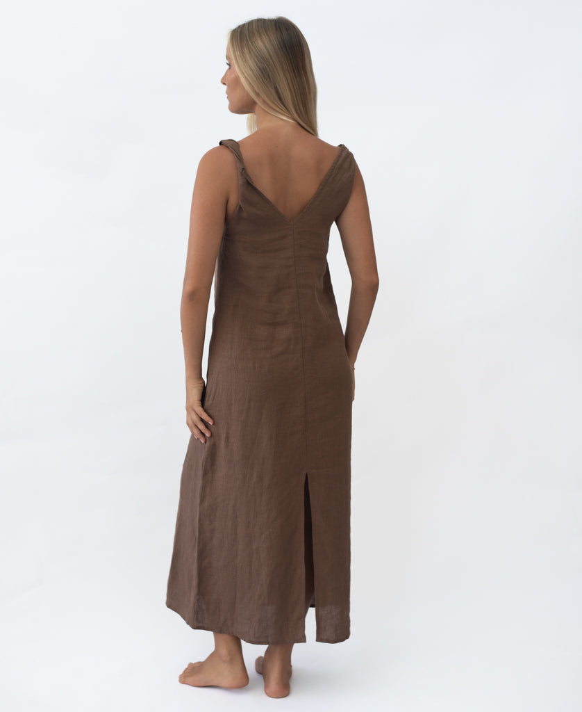 Lazy Beach Bridget Maxi | Chocolate - Dresses