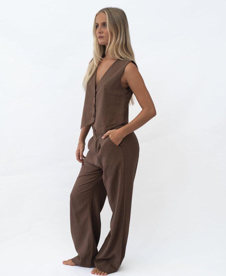 Claire Pant | Chocolate