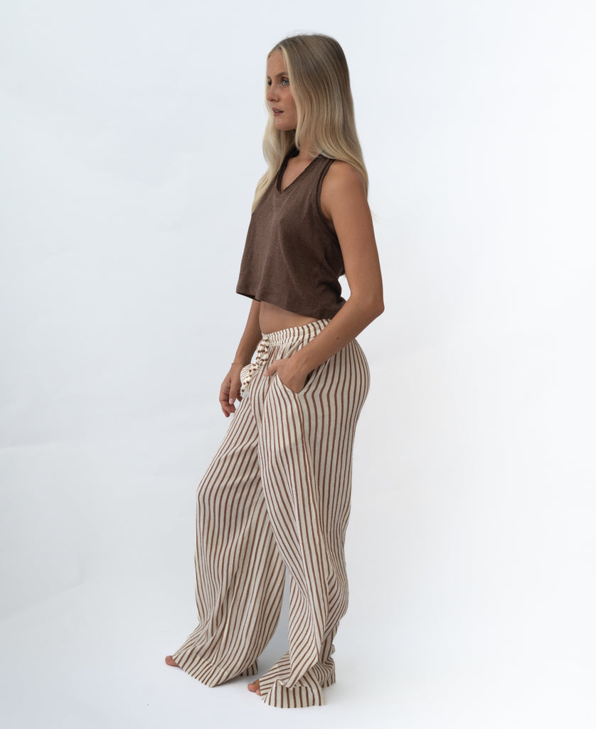 Lazy Beach Halle | Chocolate - Tank Tops