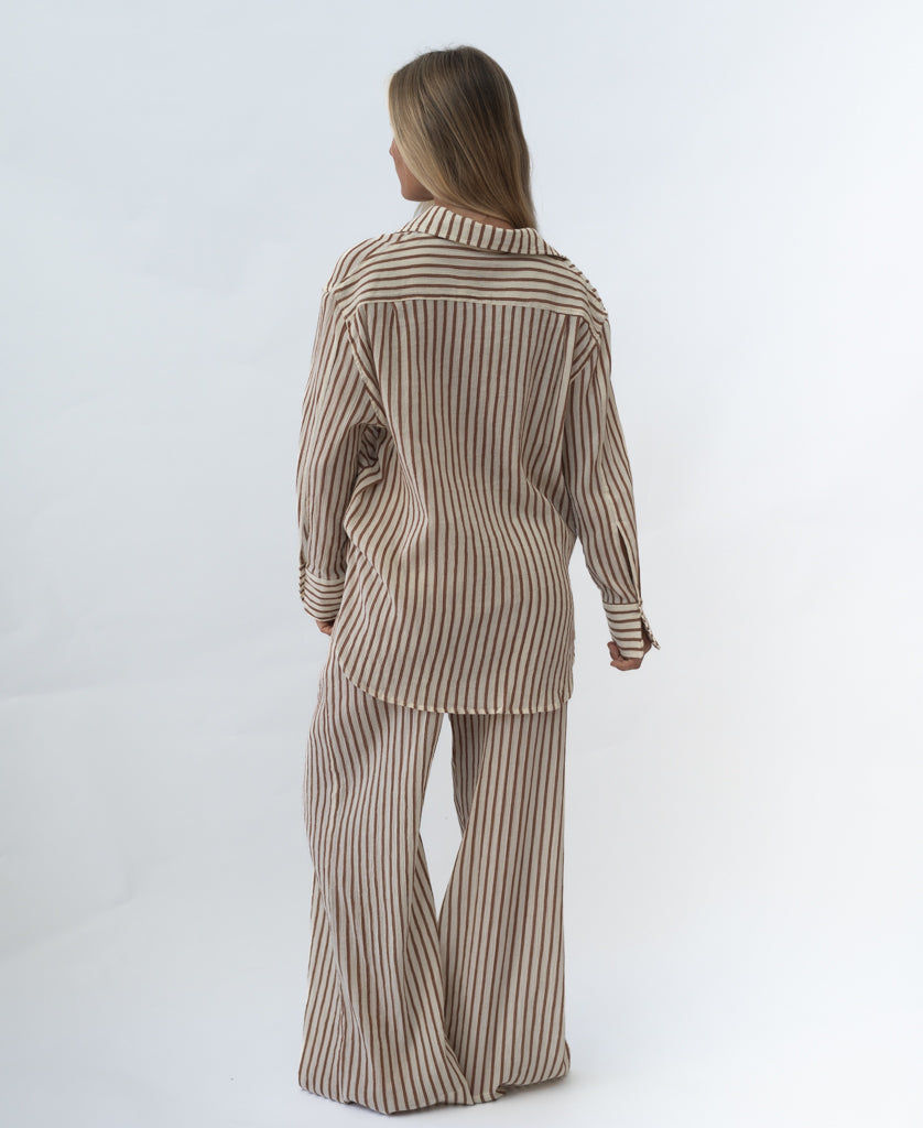 Lazy Beach Mumu Pant | Chestnut - Trousers