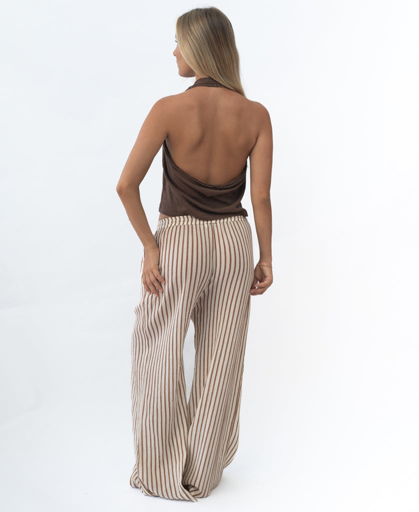 Lazy Beach Mumu Pant | Chestnut - Trousers