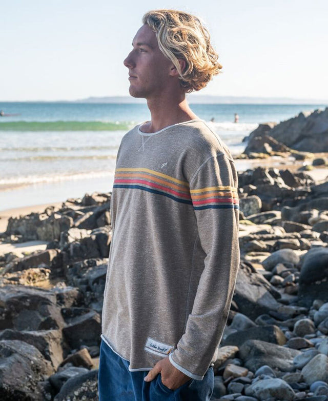 Golden Breed Long Island Rag Top | Coffee Marle - Sweatshirts