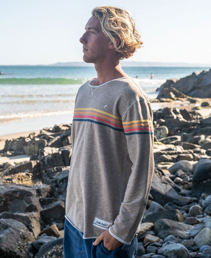 Golden Breed Long Island Rag Top | Coffee Marle - Sweatshirts