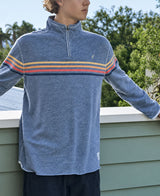 Golden Breed Long Island 1/4 Zip Rag Top | Navy Marle - Sweatshirts