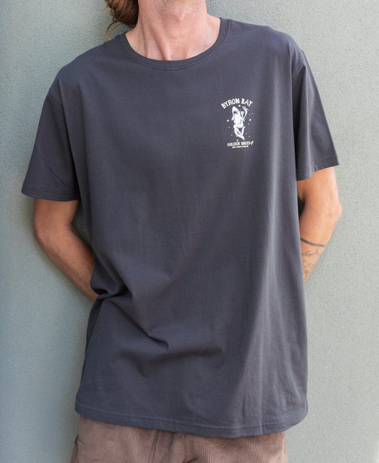 Byron Shark Girl Tee | Wash Black
