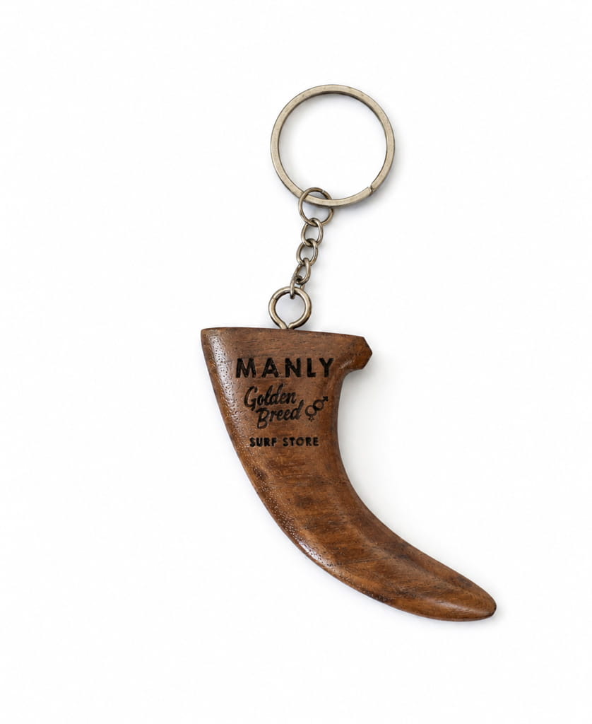 Golden Breed Manly Fin Keyring | Brown - Keychains