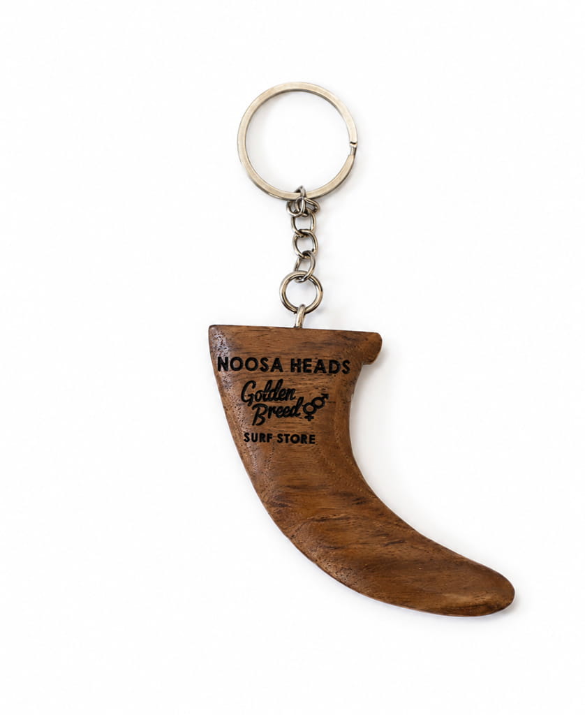 Golden Breed Noosa Fin Keyring | Brown - Keychains