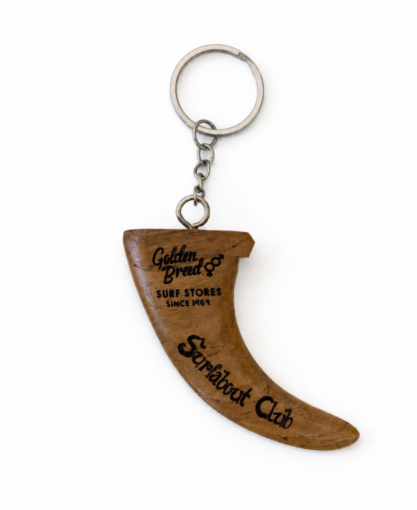 Golden Breed Surfabout Fin Keyring | Brown - Keychains