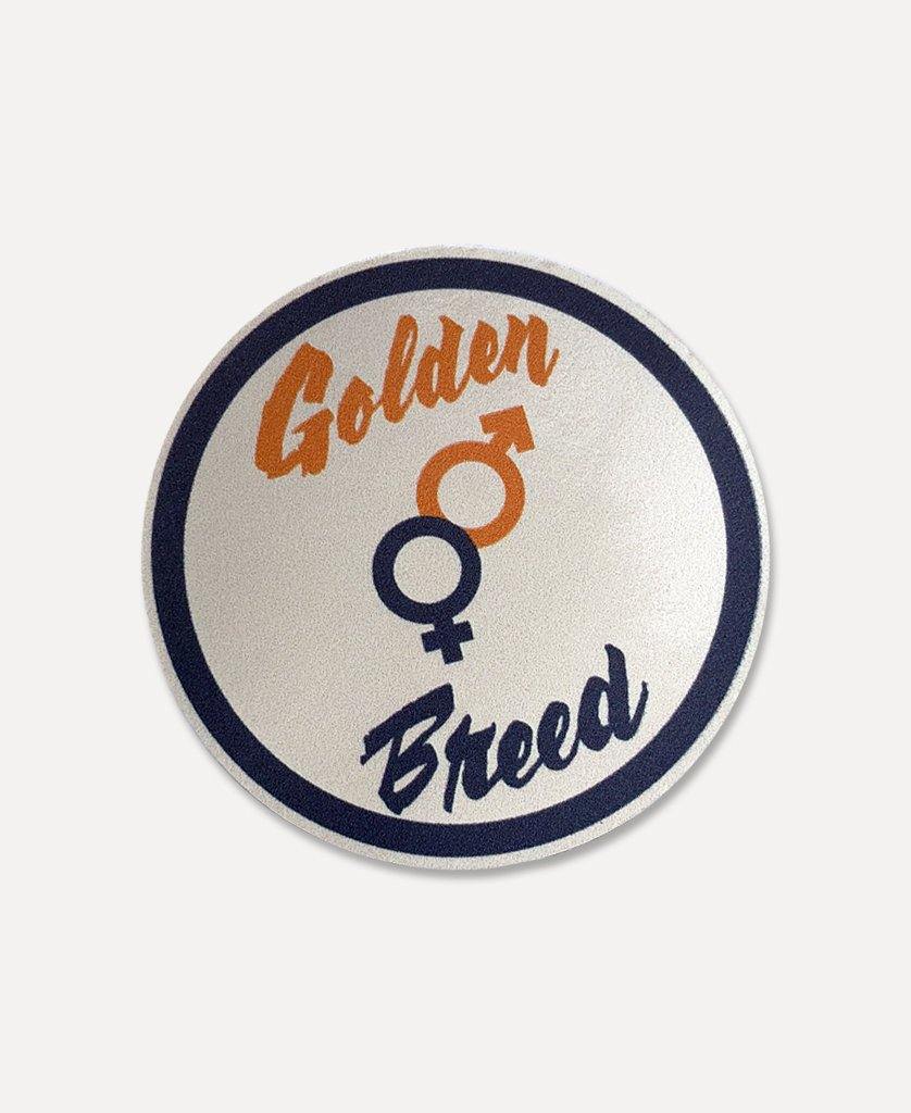 Retro Badge Sticker - Golden Breed