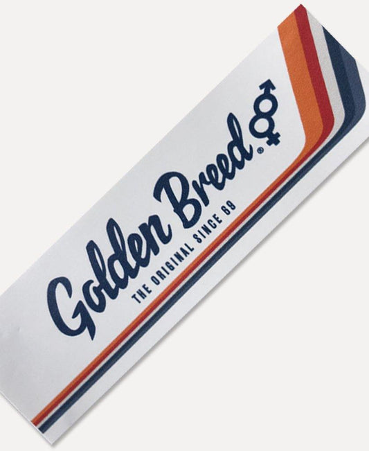 Retro White Sticker LG - Golden Breed
