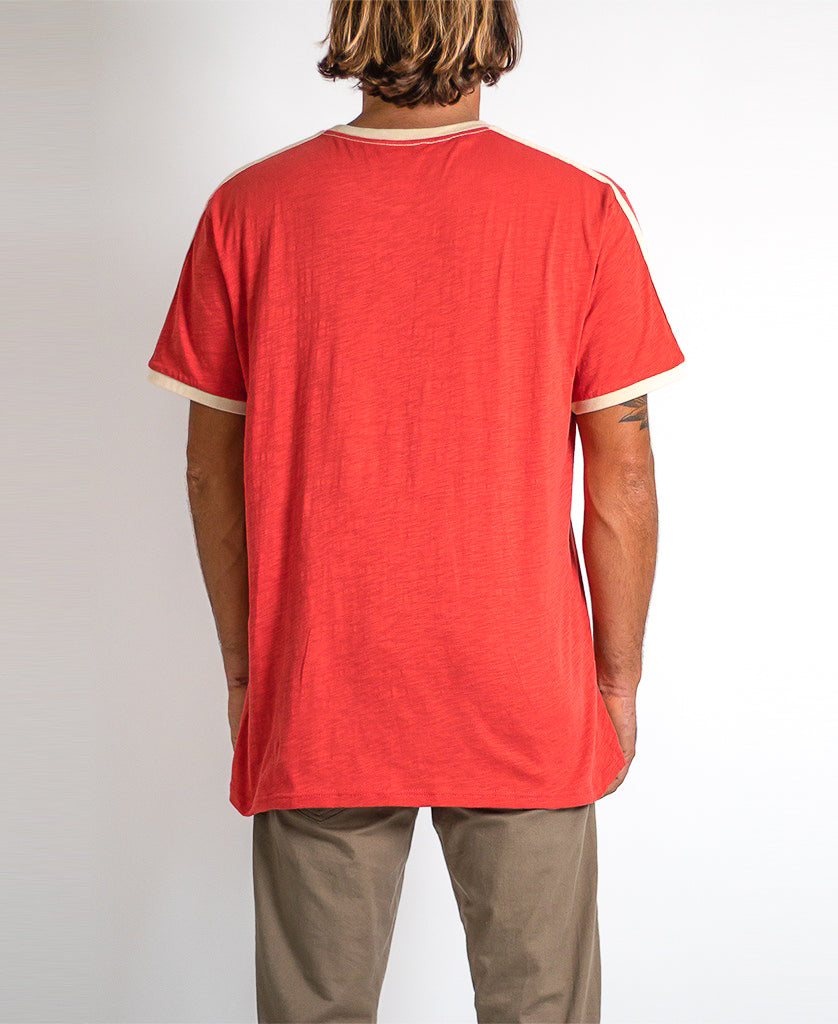 Retro Ringer | Wash Red - Golden Breed