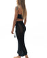 LuLu Knit Maxi Skirt | Black - Golden Breed