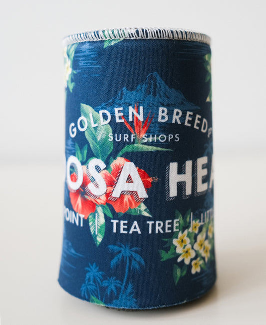 Noosa Stubby Holder Aloha | Dark Navy-Golden Breed