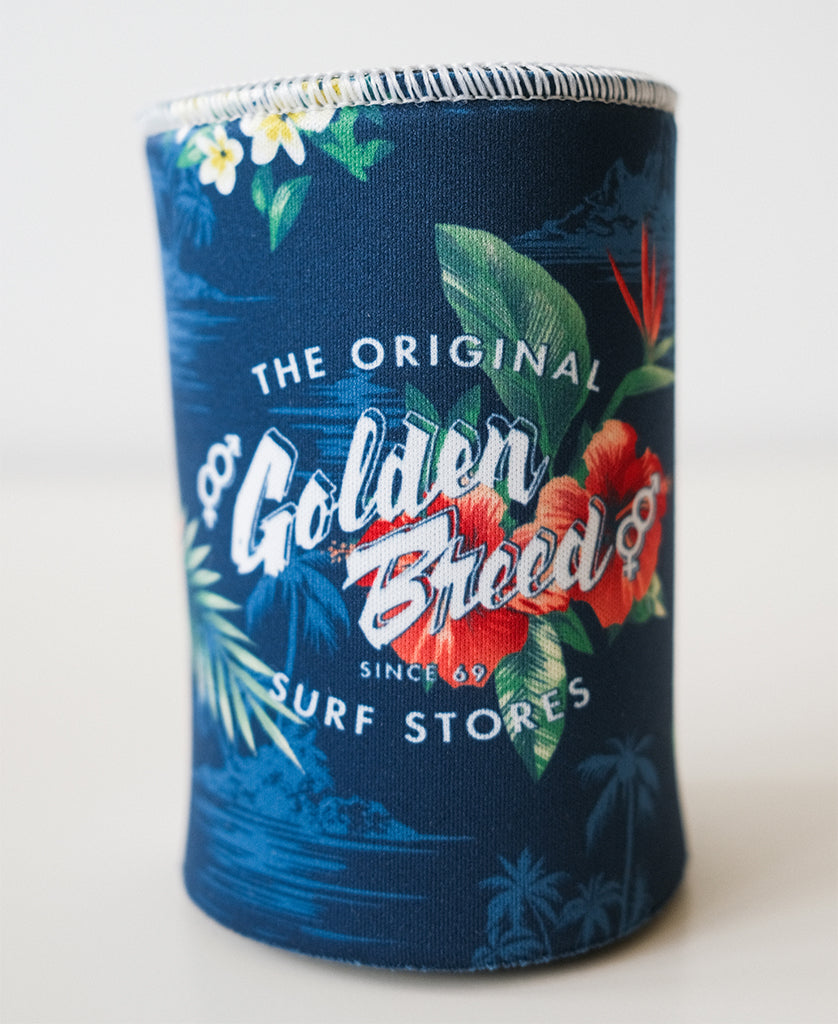 GB Stubby Holder Aloha | Dark Navy - Golden Breed