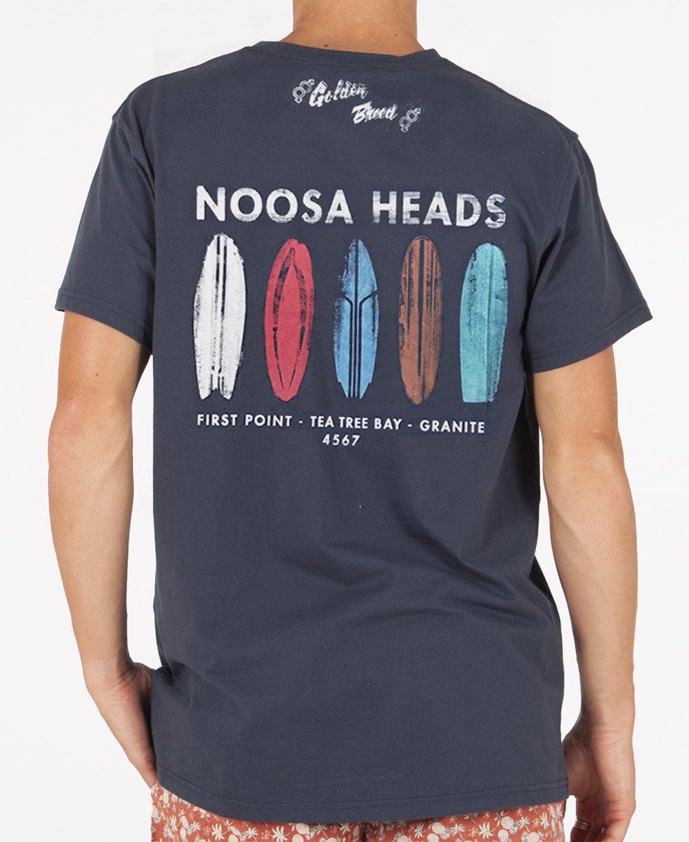 Noosa Boards Tee | Navy - Golden Breed
