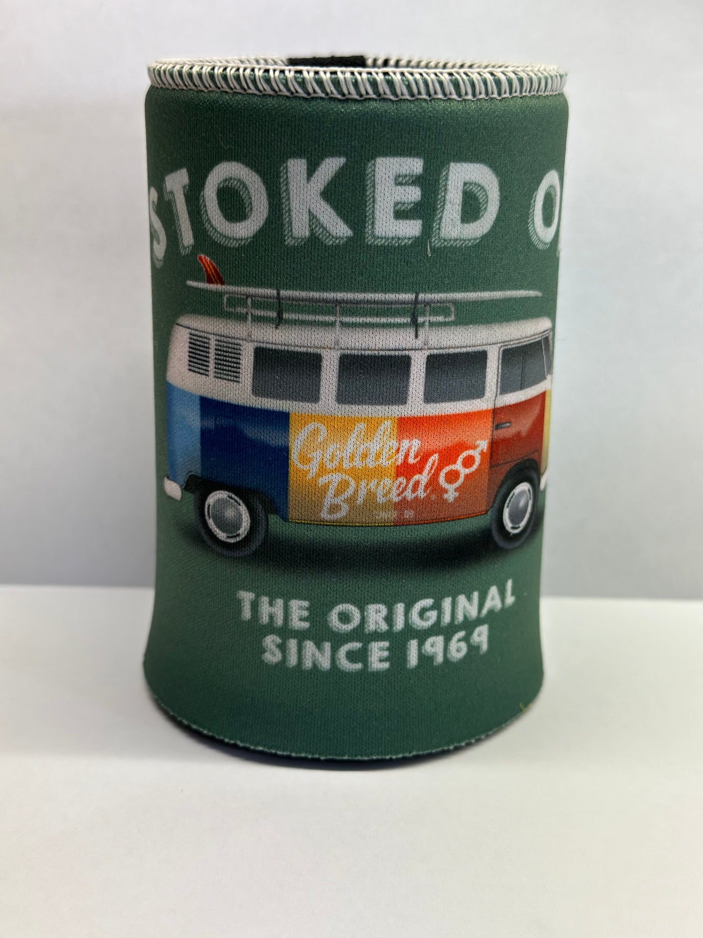 Stoked Kombi Stubby | Khaki - Golden Breed