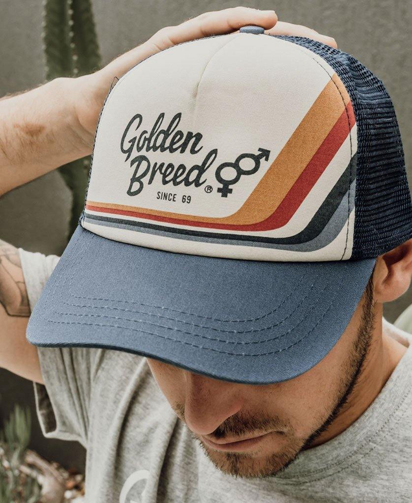GB Retro Trucker Cap | Dark Denim - Golden Breed